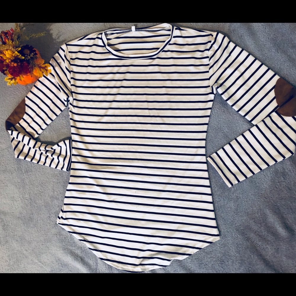 Top with elbow patch